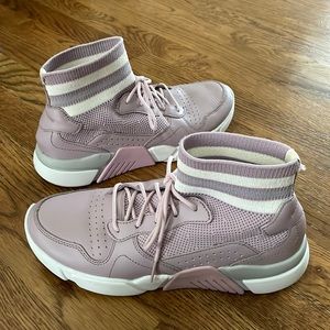 Women Mark Nason Skechers Block Varsity Retro Style Mid Top Slip On Sneakers 7.5